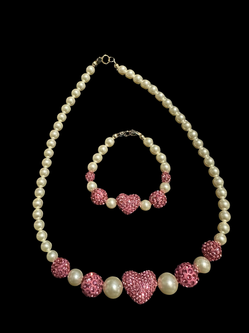 Pearl Set w heart