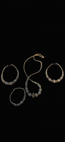 3 pc Beaded Set with Shambella beads