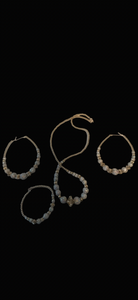 3 pc Beaded Set with Shambella beads