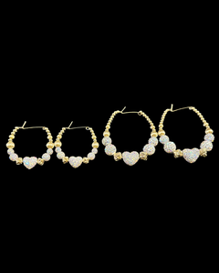 Shambella Heart Earrings