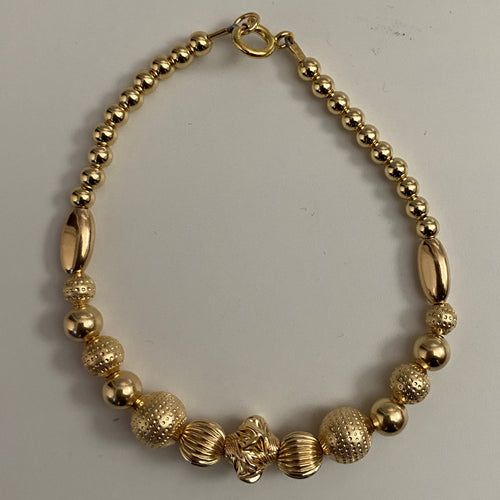 Gold Beaded Anklet