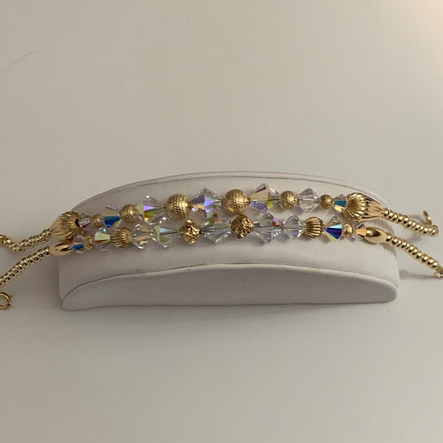 Gold Beaded Anklet Combo