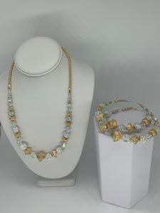 Gold Filled Beaded 2 Pc Set