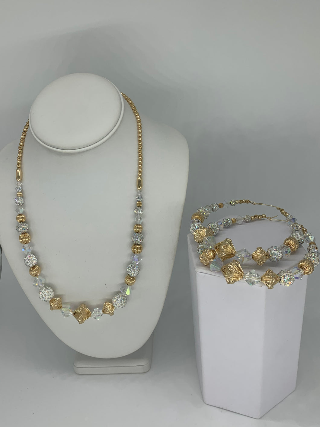 Gold Filled Beaded 2 Pc Set