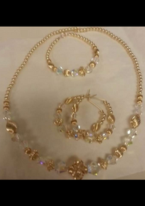 Gold Filled Set with Crystals