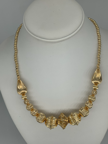 Gold Filled Beaded Adult Necklace