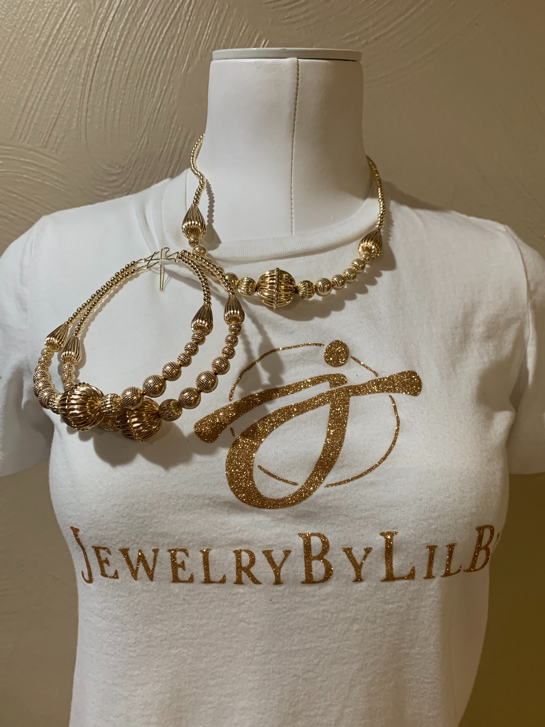 Gold Filled Beaded Set