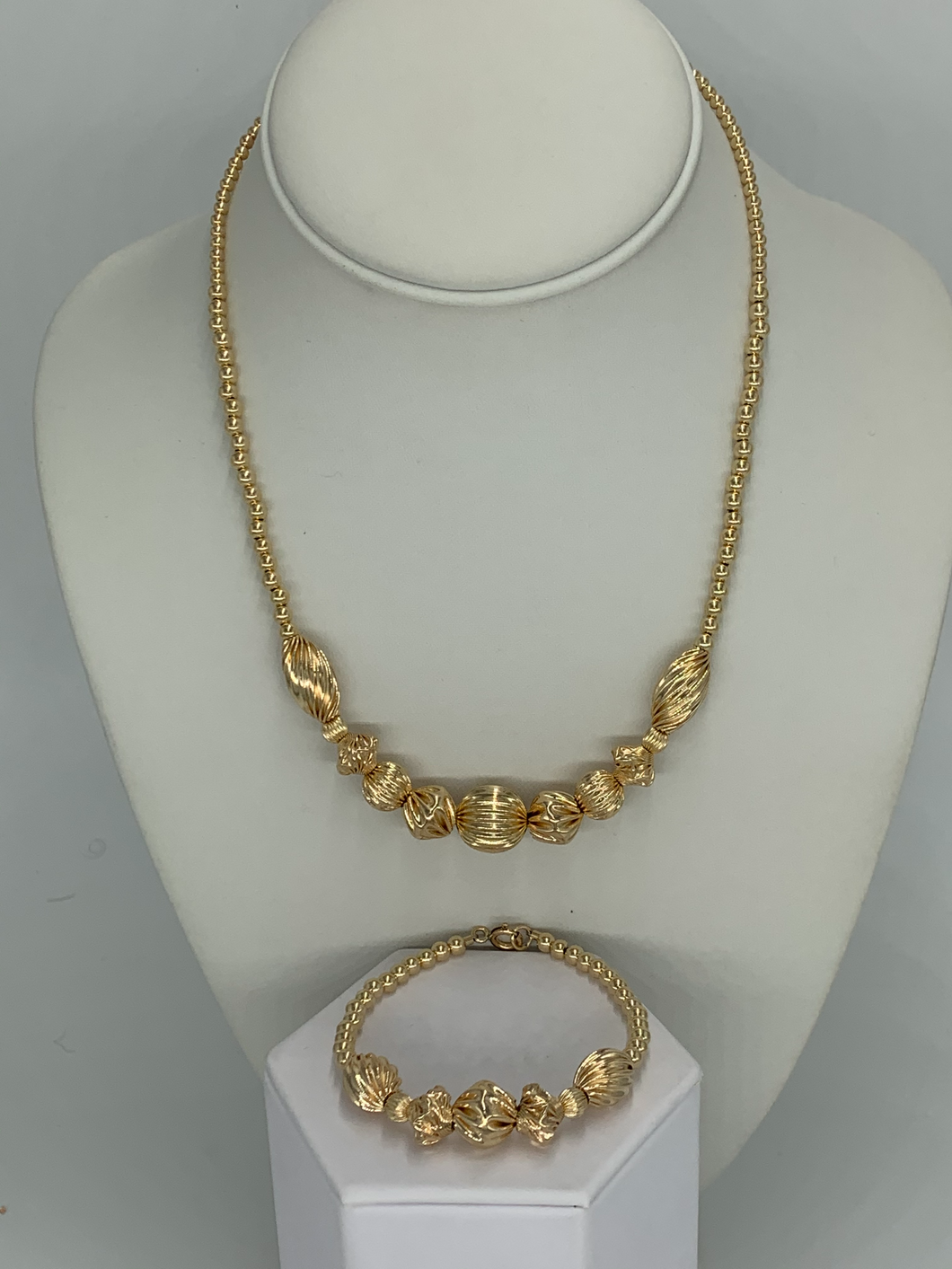 Gold Filled Beaded Set