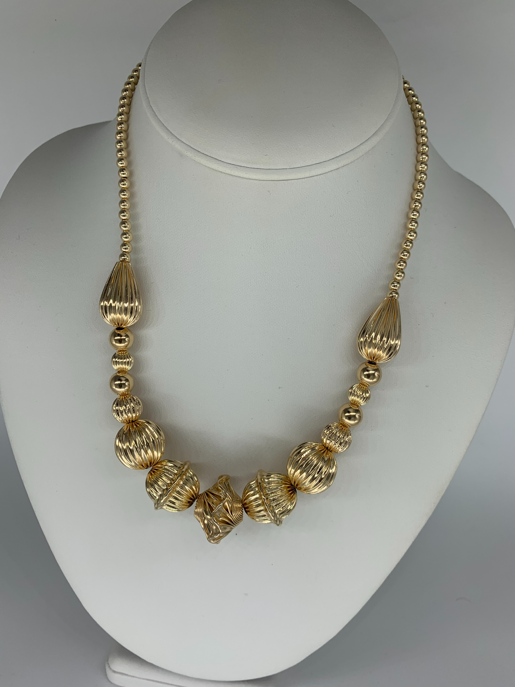 Gold Filled Beaded Necklace