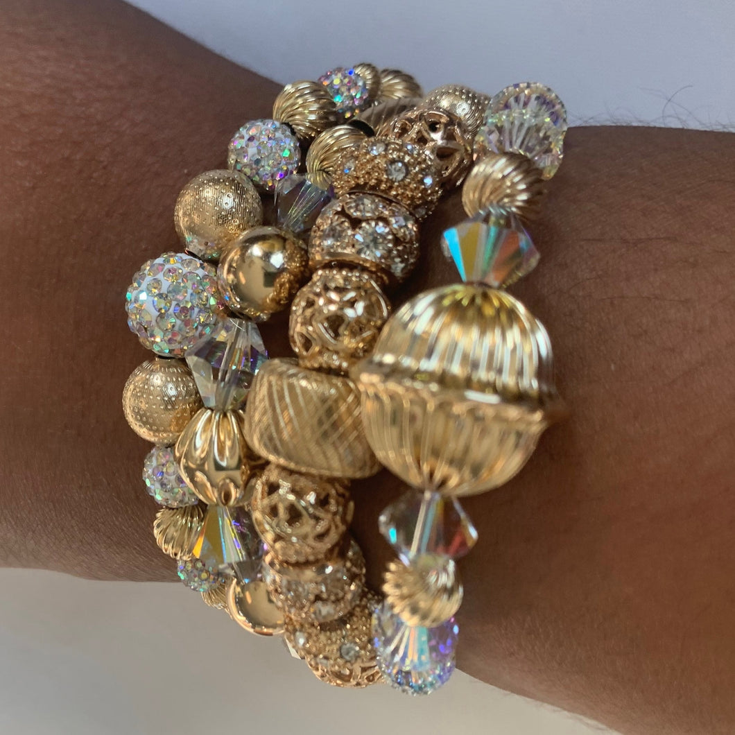 Gold Filled Arm Candy Bracelet Set