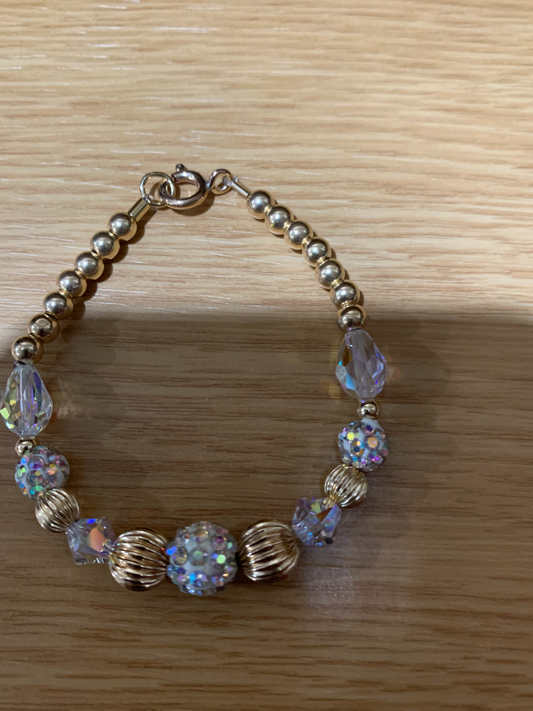 Kids Gold Filled  Beaded Bracelet