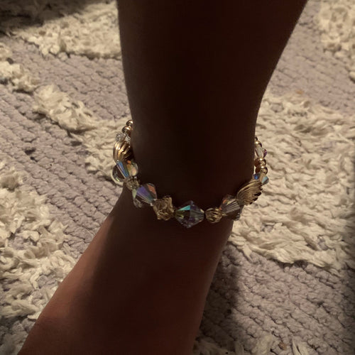 Gold Beaded Anklet