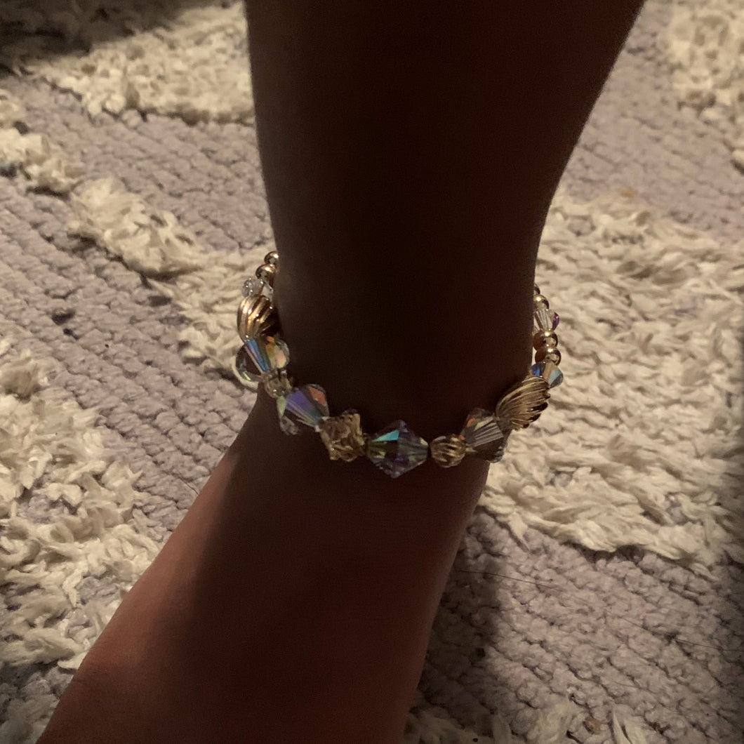 Gold Beaded Kid Anklet