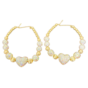 Shambella Heart Earrings